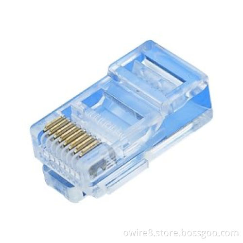 FTP RJ45 Connectors, Cat5e/Cat6 Gold PlatedNew